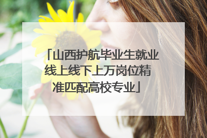 山西护航毕业生就业 线上线下上万岗位精准匹配高校专业