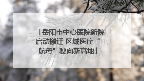 岳阳市中心医院新院启动搬迁 区域医疗“航母”驶向新高地