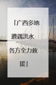 广西多地遭遇洪水 各方全力救援