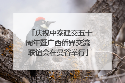 庆祝中泰建交五十周年暨广西侨界交流联谊会在曼谷举行