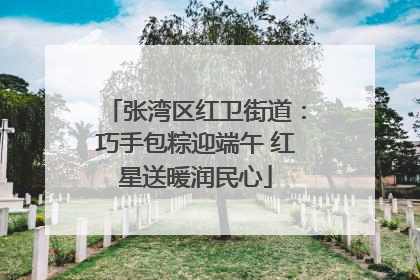 张湾区红卫街道：巧手包粽迎端午 红星送暖润民心