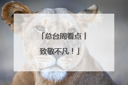 总台周看点丨致敬不凡！