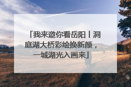我来邀你看岳阳丨洞庭湖大桥彩绘换新颜，一城湖光入画来