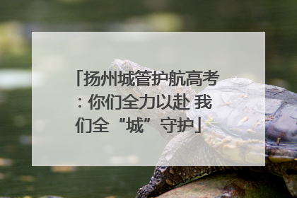 扬州城管护航高考：你们全力以赴 我们全“城”守护
