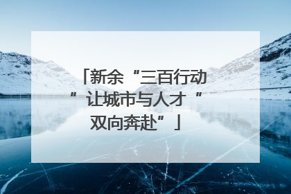 新余“三百行动”让城市与人才“双向奔赴”