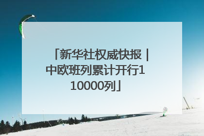 新华社权威快报｜中欧班列累计开行110000列