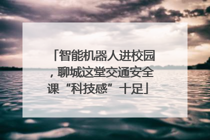 智能机器人进校园，聊城这堂交通安全课“科技感”十足