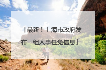 最新！上海市政府发布一组人事任免信息