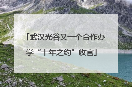 武汉光谷又一个合作办学“十年之约”收官