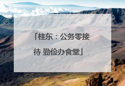 桂东：公务零接待 勤俭办食堂
