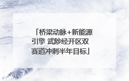 桥梁动脉+新能源引擎 武陟经开区双赛道冲刺半年目标