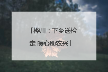 桦川：下乡送检定 暖心助农兴