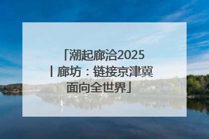 潮起廊洽2025丨廊坊：链接京津冀 面向全世界