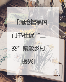 澜沧糯福国门书社促“三交”赋能乡村振兴
