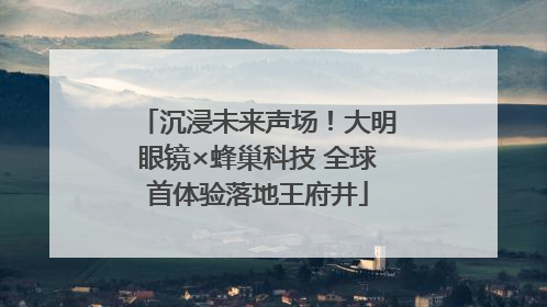沉浸未来声场！大明眼镜×蜂巢科技 全球首体验落地王府井