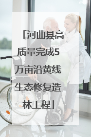 河曲县高质量完成5万亩沿黄线生态修复造林工程
