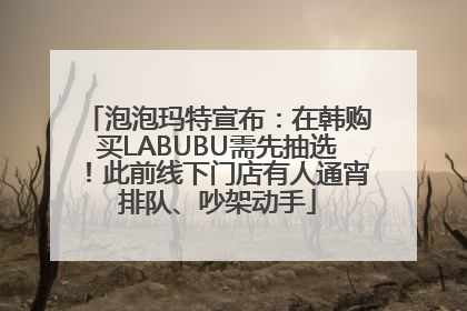 泡泡玛特宣布：在韩购买LABUBU需先抽选！此前线下门店有人通宵排队、吵架动手