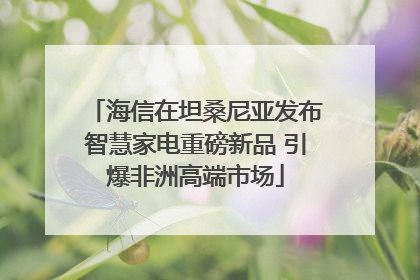 海信在坦桑尼亚发布智慧家电重磅新品 引爆非洲高端市场