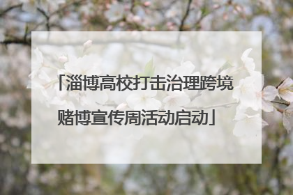 淄博高校打击治理跨境赌博宣传周活动启动