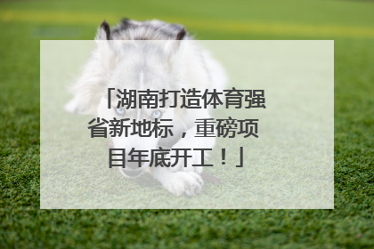 湖南打造体育强省新地标，重磅项目年底开工！