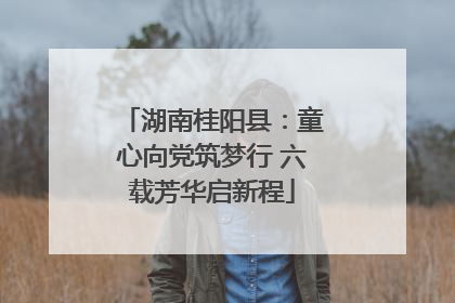 湖南桂阳县：童心向党筑梦行 六载芳华启新程