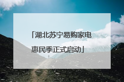 湖北苏宁易购家电惠民季正式启动