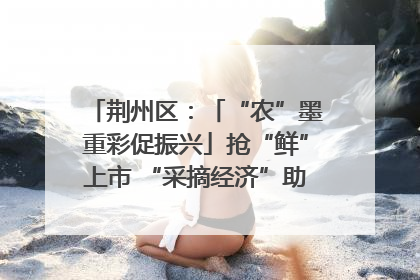 荆州区：「“农”墨重彩促振兴」抢“鲜”上市 “采摘经济”助农“甜蜜增收”