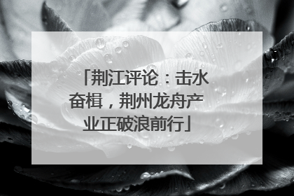 荆江评论：击水奋楫，荆州龙舟产业正破浪前行