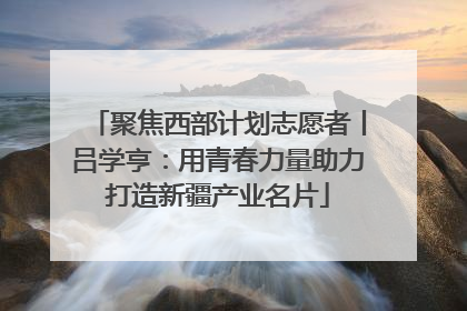 聚焦西部计划志愿者丨吕学亨：用青春力量助力打造新疆产业名片