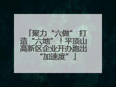 聚力“六做” 打造“六地”！平顶山高新区企业开办跑出“加速度”