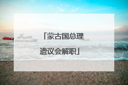 蒙古国总理遭议会解职