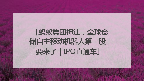 蚂蚁集团押注，全球仓储自主移动机器人第一股要来了｜IPO直通车