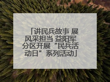 讲民兵故事 展风采担当 益阳军分区开展“民兵活动日”系列活动