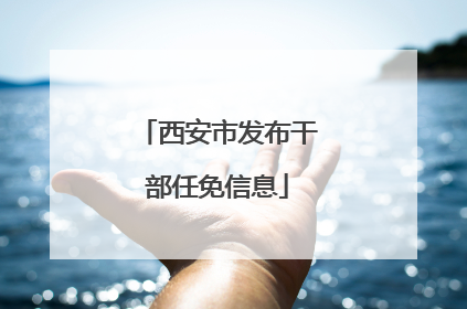 西安市发布干部任免信息