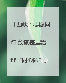 西峡：志愿同行 绘就基层治理“同心圆”