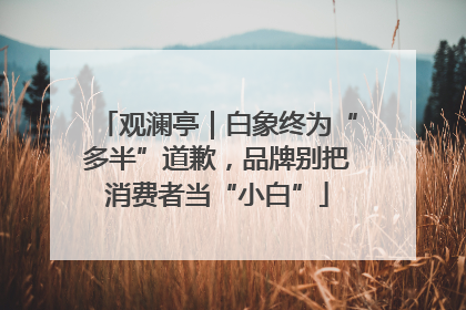 观澜亭｜白象终为“多半”道歉，品牌别把消费者当“小白”