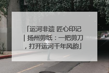 运河非遗 匠心印记｜扬州剪纸：一把剪刀，打开运河千年风韵