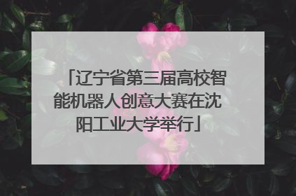 辽宁省第三届高校智能机器人创意大赛在沈阳工业大学举行