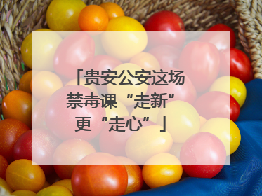 贵安公安这场禁毒课“走新”更“走心”
