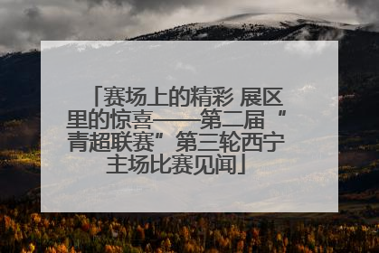 赛场上的精彩 展区里的惊喜——第二届“青超联赛”第三轮西宁主场比赛见闻