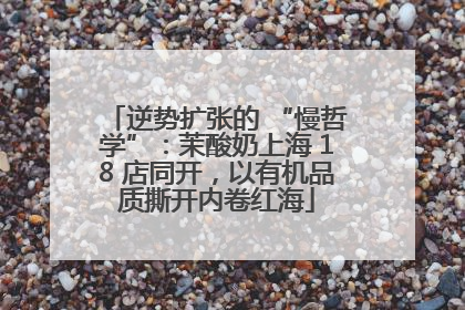 逆势扩张的 “慢哲学”：茉酸奶上海 18 店同开，以有机品质撕开内卷红海