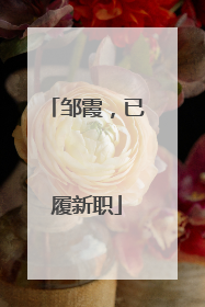 邹霞，已履新职