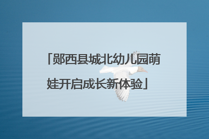 郧西县城北幼儿园萌娃开启成长新体验