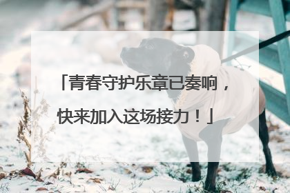 青春守护乐章已奏响，快来加入这场接力！