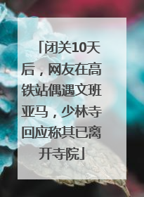 闭关10天后，网友在高铁站偶遇文班亚马，少林寺回应称其已离开寺院