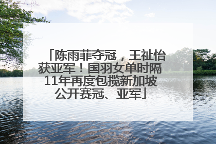 陈雨菲夺冠，王祉怡获亚军！国羽女单时隔11年再度包揽新加坡公开赛冠、亚军