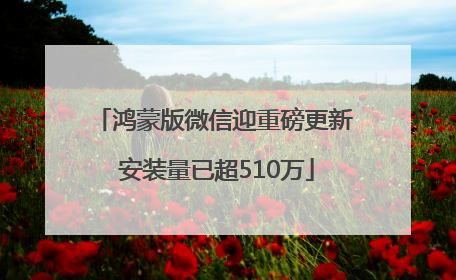 鸿蒙版微信迎重磅更新 安装量已超510万