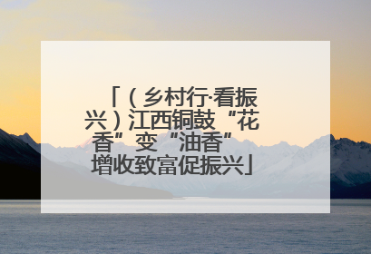 （乡村行·看振兴）江西铜鼓“花香”变“油香” 增收致富促振兴