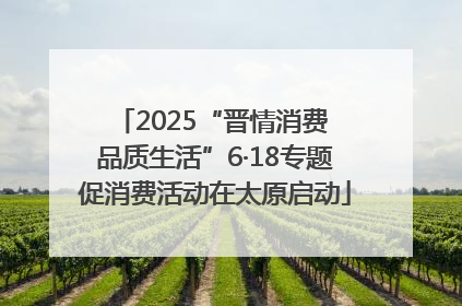 2025“晋情消费 品质生活”6·18专题促消费活动在太原启动