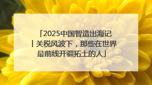 2025中国智造出海记丨关税风波下，那些在世界最前线开疆拓土的人